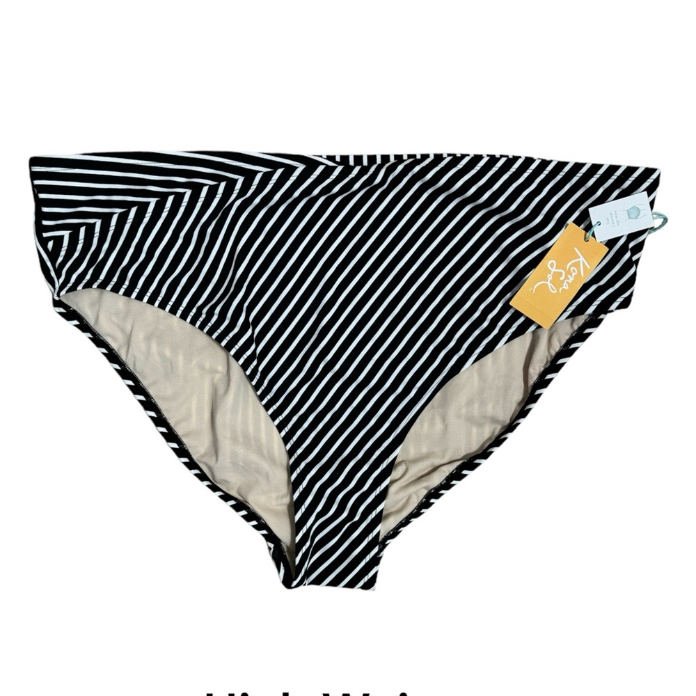 ❤️NWT    High Waist High Coverage Swim Bikini Bottoms     PLUS SIZE: 24/26  #H - Picture 3 of 8